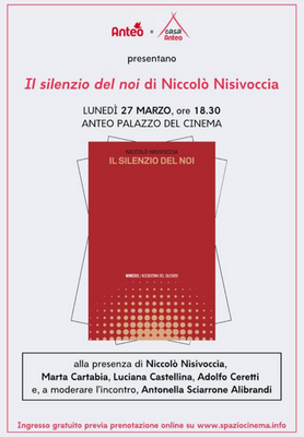 Presentazione del libro IL SILENZIO DEL NOI di Niccolò Nisivoccia | OSPITI IN SALA 